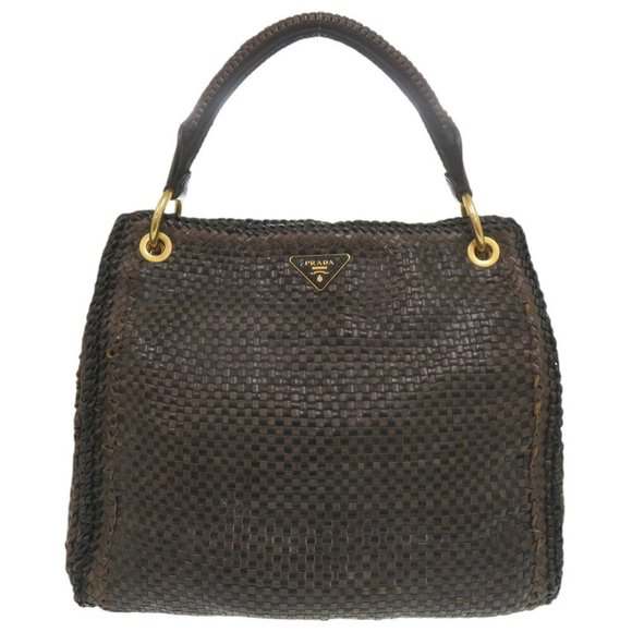PRADA Black Leather Shoulder Bag - Picture 1 of 11
